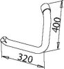 DINEX 50220 Exhaust Pipe